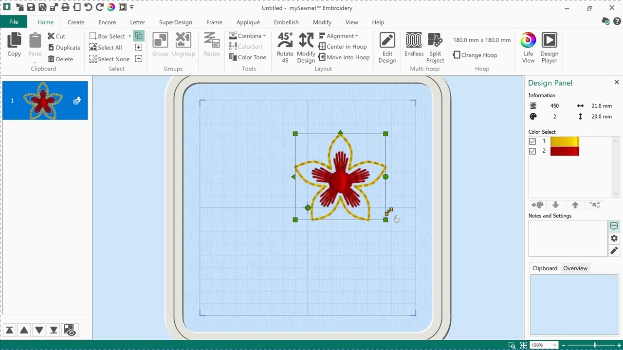 mySewnet Embroidery Software Lesson 1 - Getting Started