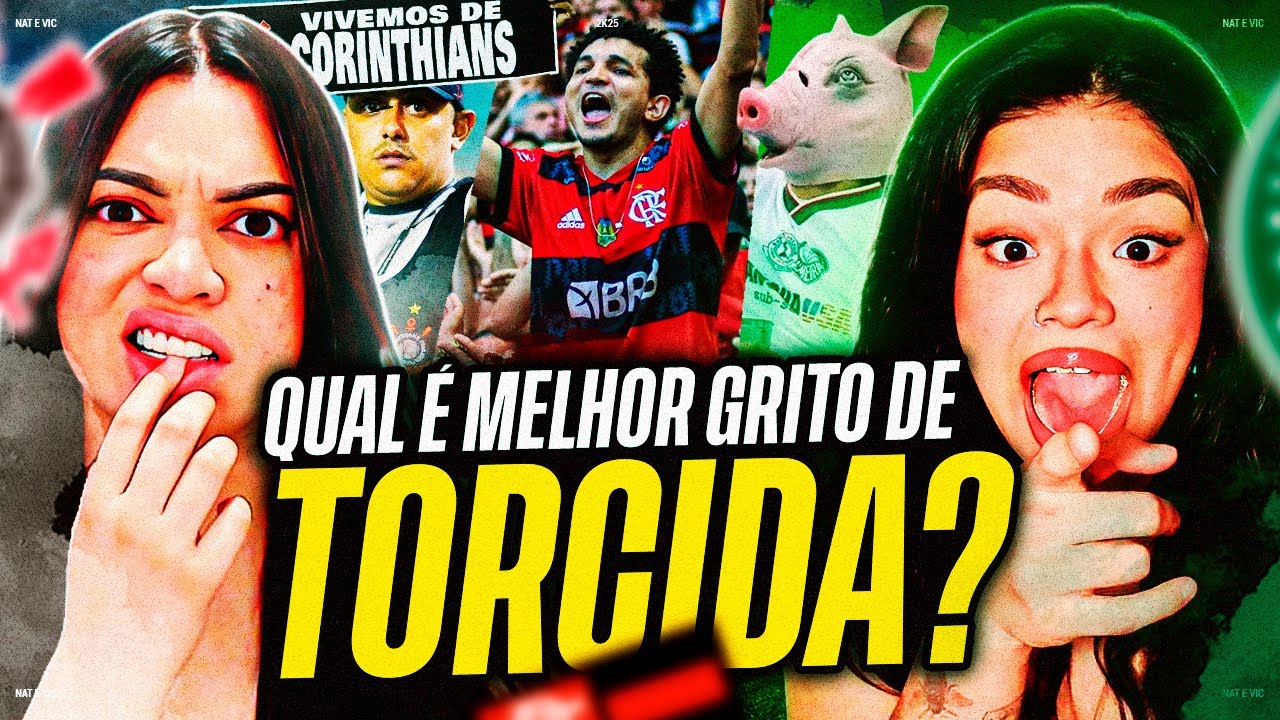 REAGINDO a TOP 10 Músicas Provocando Times Rivais (BRASIL) | Nat e Vic MV