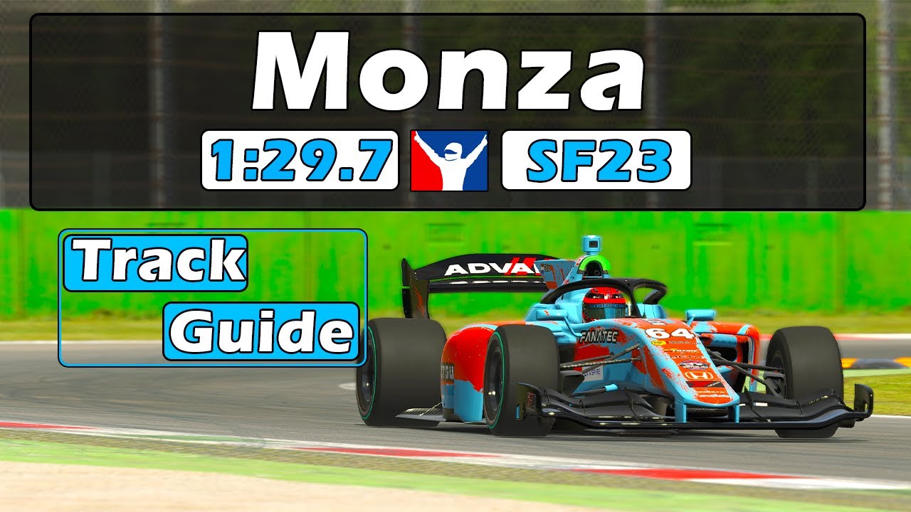 iRacing Super Formula SF23 Monza Track Guide - 1:29.7 - 2024 Season 1
