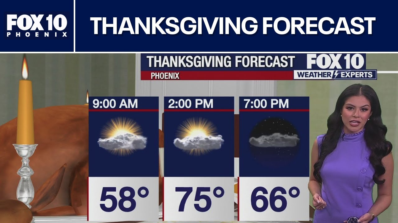 Arizona Thanksgiving weather forecast 🍂☀️ | FOX 10 Phoenix