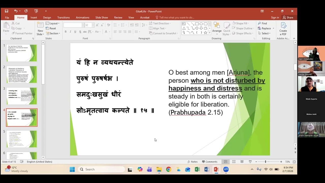 WIHW-Gita4Life Campaign Webinar 2026: Literary Treasure in the Gita by Prof. Dr. Mohanraj Gouli