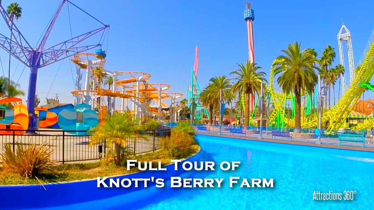 Full Tour of Knott's Berry Farm 2017 - America's 1st Theme Park