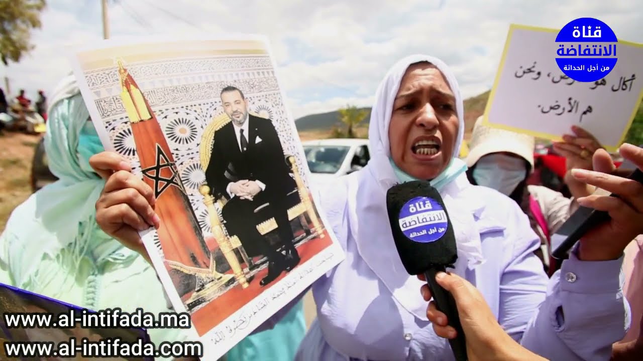 #alintifada ساكنة جماعة تديلي مسيفوة منطقة ايت زياد الحوز تنتفض ضد نزع ملكية أراضيها