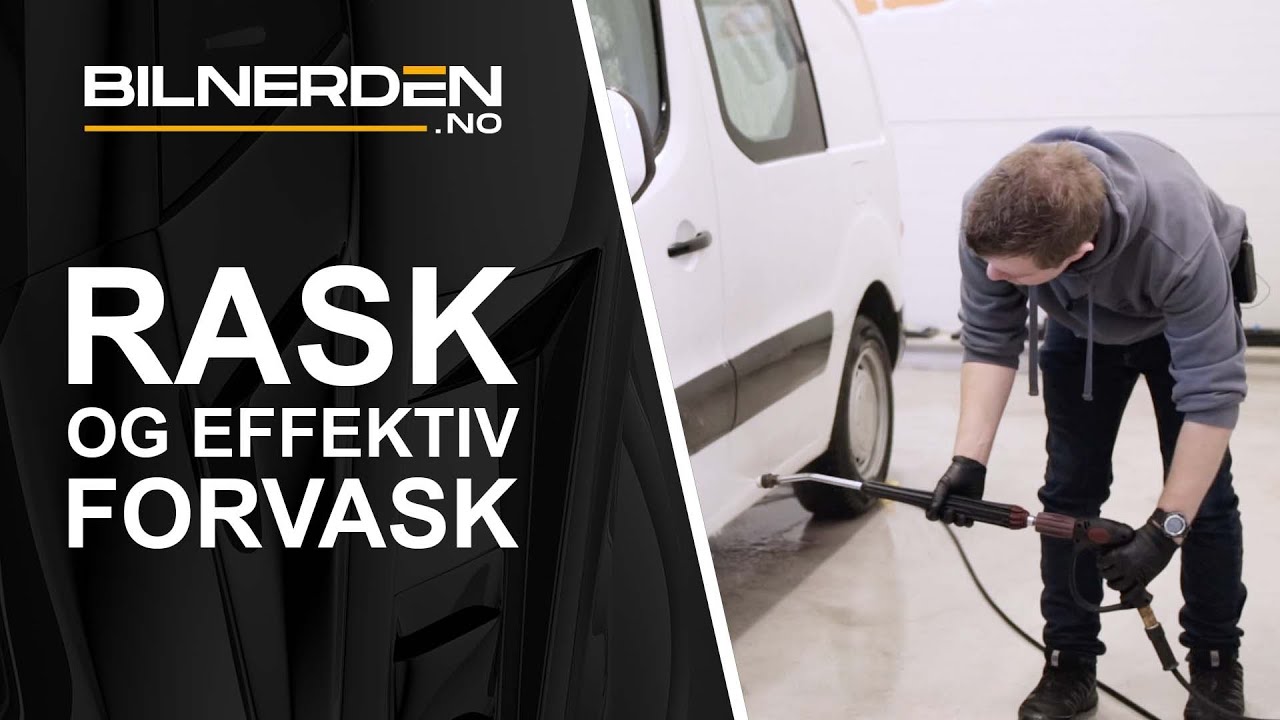 L&aelig;r v&aring;r m&aring;te og ta grundig forvask av bilen p&aring; under 4 minutter!