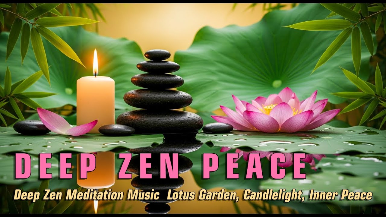 🌿 Deep Zen Meditation Music | Lotus Garden, Candlelight, Inner Peace #RelaxingMusic#MeditationMusic