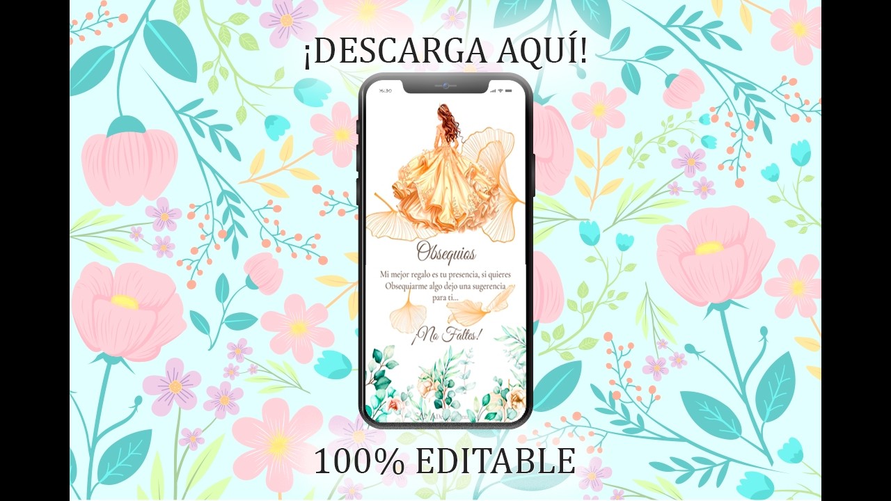 ¡GRATIS! Plantilla de Invitación Digital Pro (Tutorial Paso a Paso) 💌✨