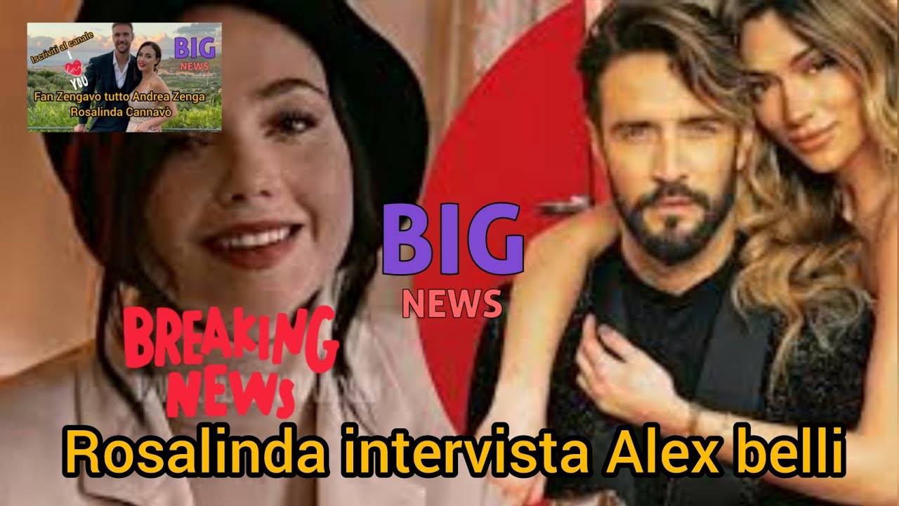 Zengavo Rosalinda Cannavò intervista ad Alex belli per casa chi