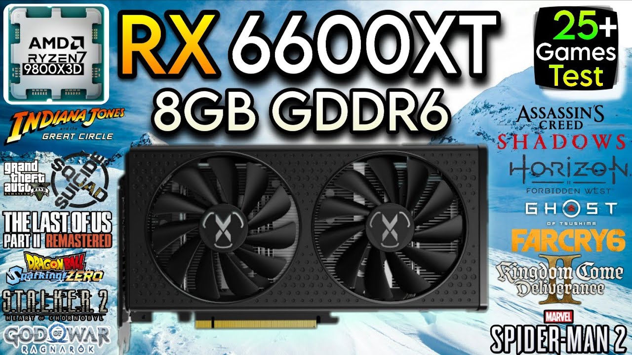 RX 6600 XT In Mid 2025 - Test In 25+ Games - A Better Mid Budget Gpu !