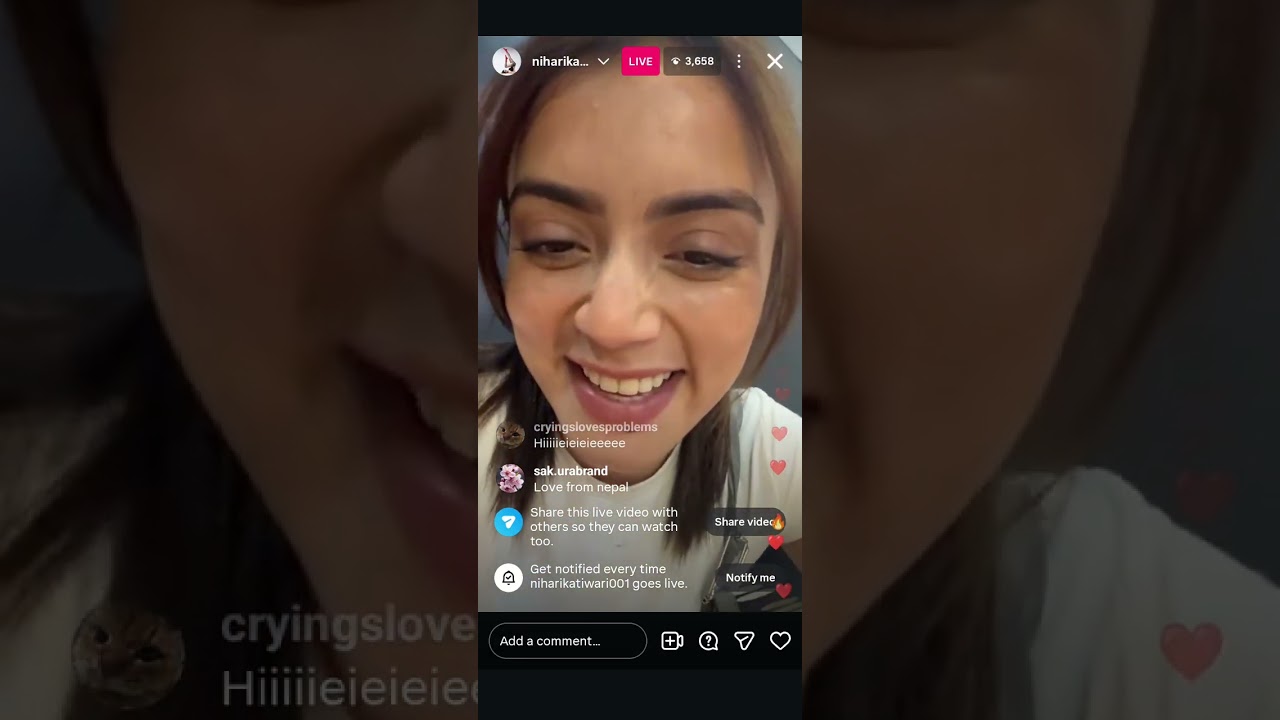 Splitsvilla 16 contestent Niharika Instagram live ❤️