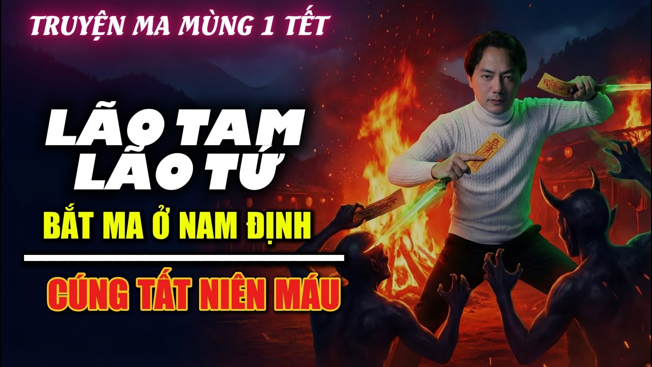 TRUYỆN MA TẾT QUÀNG A TŨN 2026: LÃO TAM LÃO TỨ BẮT MA Ở NAM ĐỊNH (TẬP 2): CÚNG TẤT NIÊN MÁU