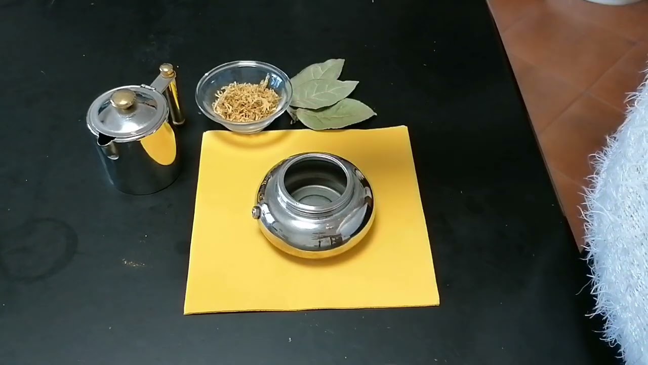 Idrosol di calendula, metodo della moka