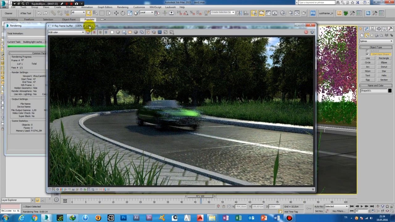 Make a curved road paving(eğimli yol kaplaması yapmak)