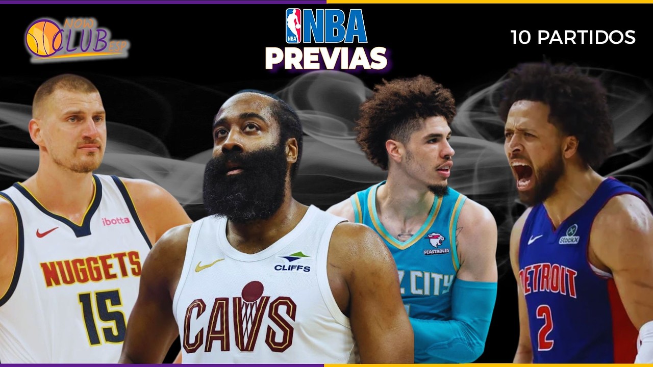PREVIAS partidos NBA | 09.02.2026 | #108 Los CAVS de HARDEN meten MIEDO; PISTONS vs HORNETS en RACHA