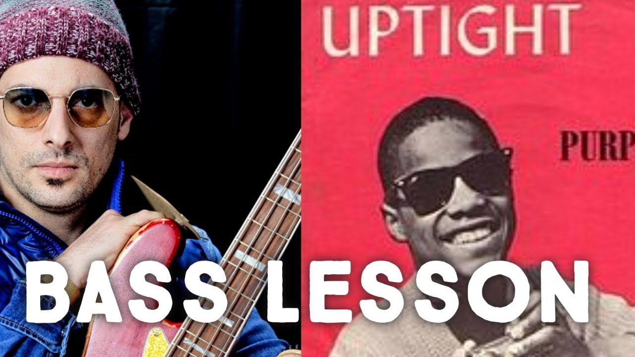 Uptight - Stevie Wonder (Bass Lesson with play along Tab)