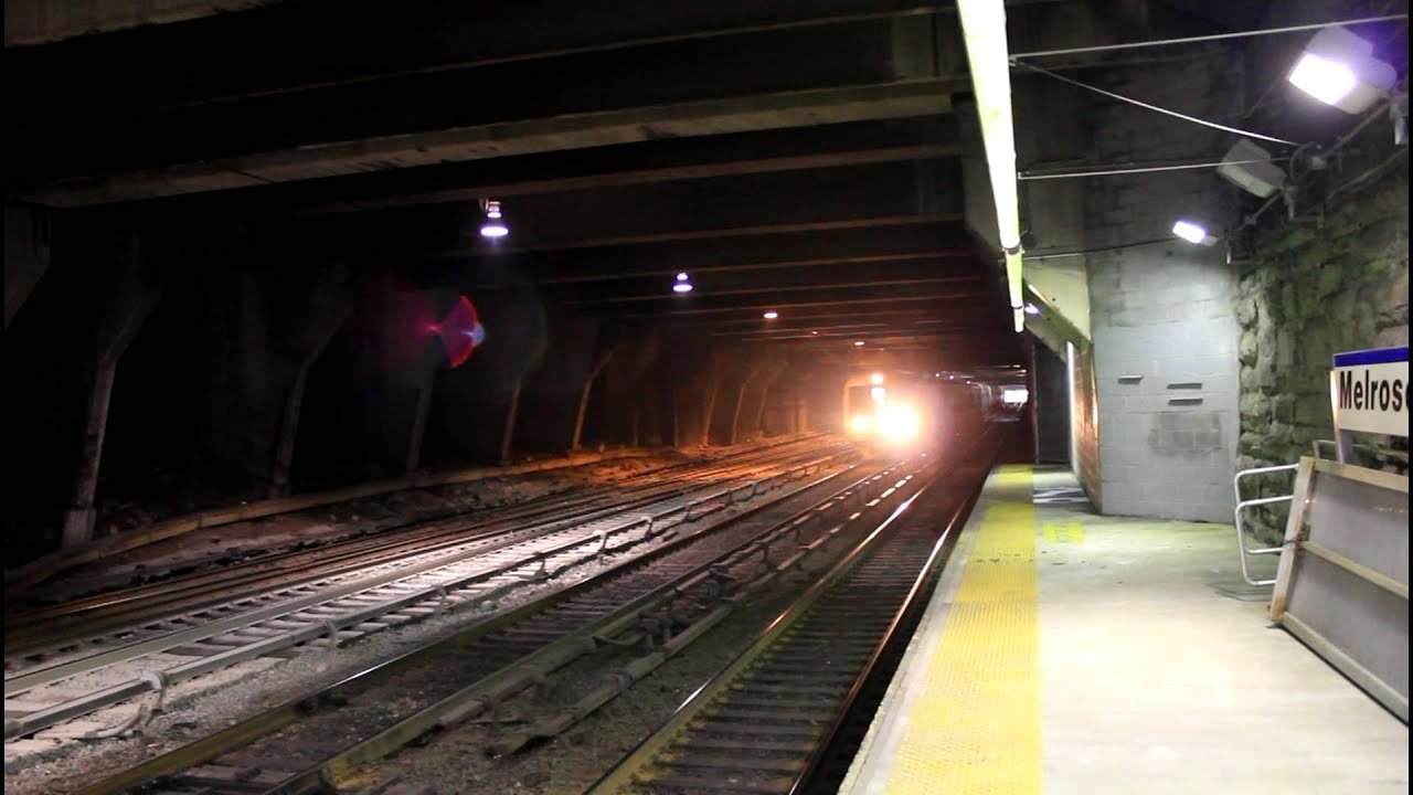 Metro-North Railroad: Train action at Melrose (M2 thru M8 / P32AC-DM & Shoreliner)