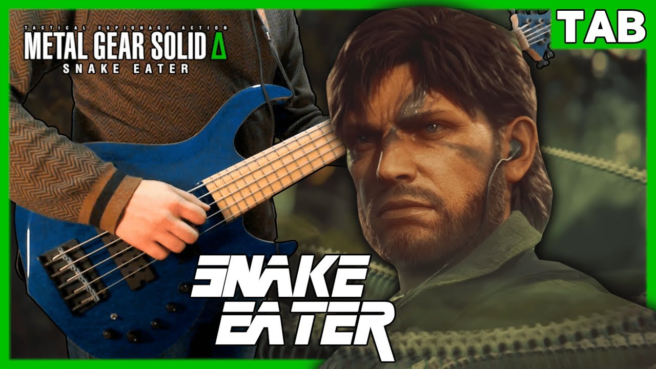 Snake Eater | Bass Cover with TABs | Metal Gear Solid 3 Delta OPENING