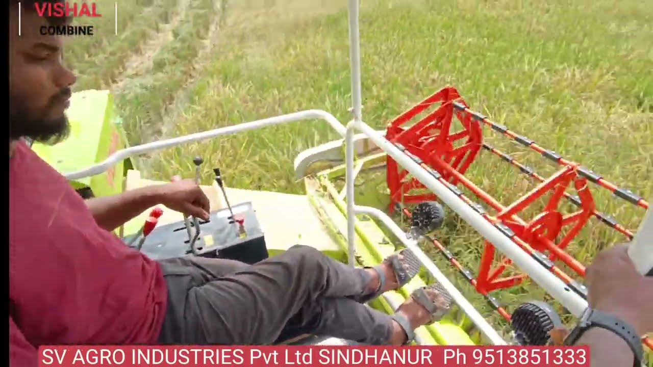 VISHAL MARLIN  #GARUDA Track combine #AFL technology  Harvester || Detailed Harvesting🌾🌾