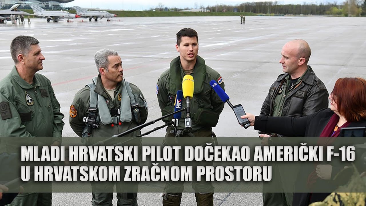 Mladi hrvatski pilot dočekao američki F16 u zračnom prostoru