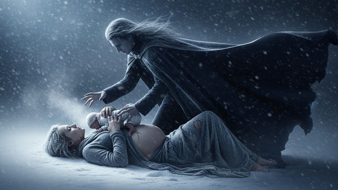 Jovem grávida dá à luz na neve, acreditando que vai morrer — até mãos geladas a erguerem do chão