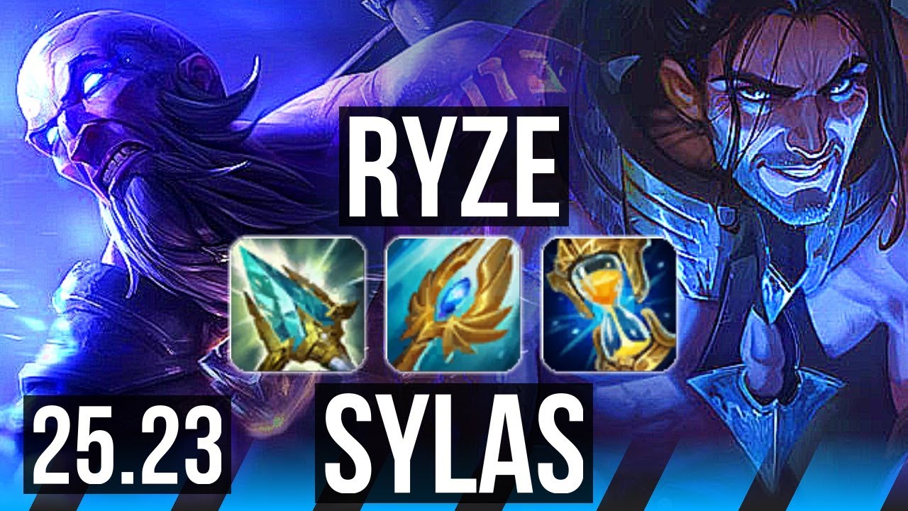 RYZE vs SYLAS (MID) | 42k DMG, Rank 14 Ryze | KR Challenger | 25.23