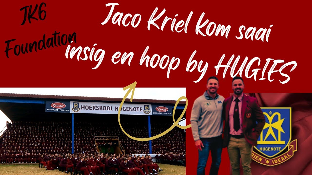 Jaco Kriel kom saai insig en hoop by Hugies @jk6_foundation