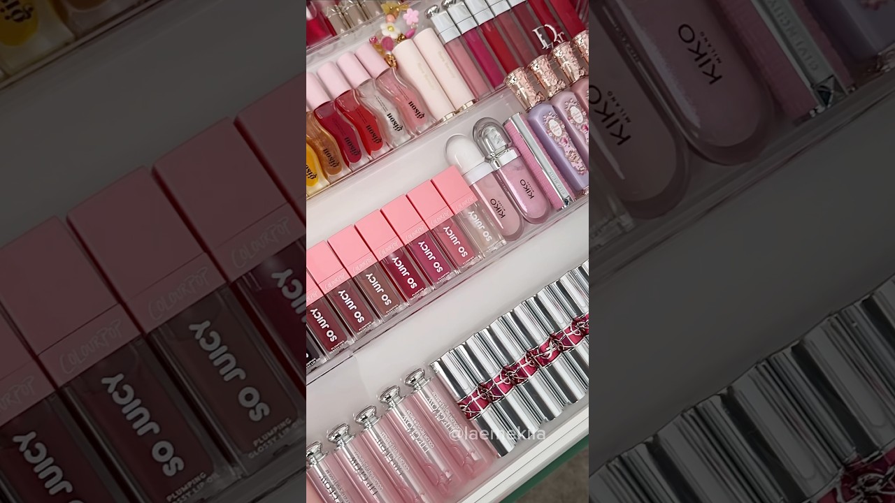 let&rsquo;s organize my lipstick collection🎀part I #makeupcollection #makeup #organization #asmr #shorts