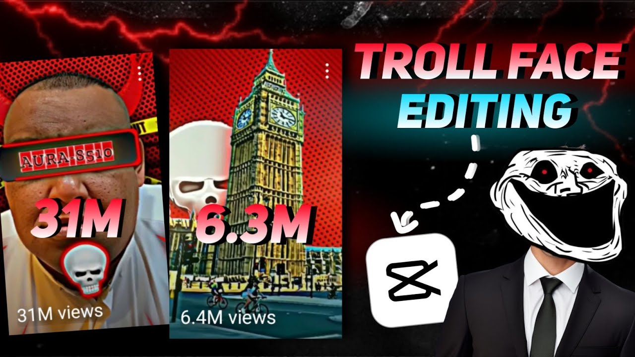 How To Edit Troll Face In Capcut ( EPIC LEVEL EDITING 🥶 )