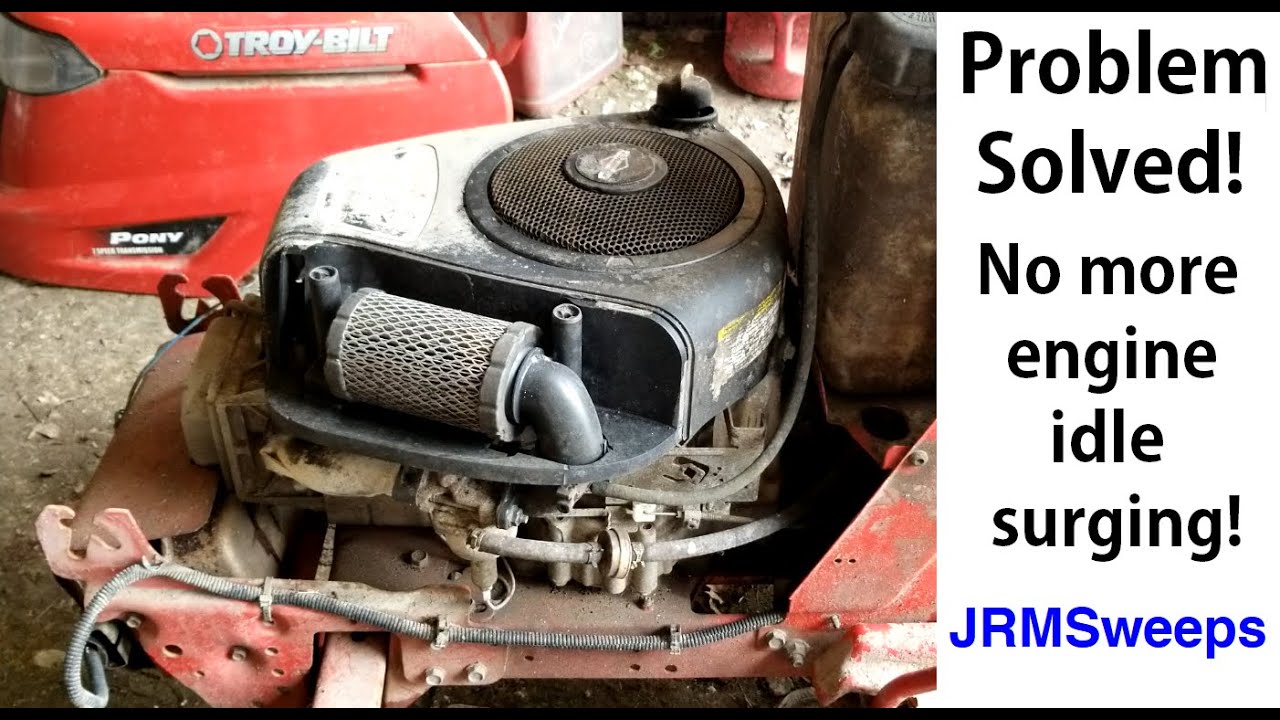 Газонокосилка Troy Bilt Riding работает неравномерно на холостом ходу. Briggs & Stratton 17,5 л.с...