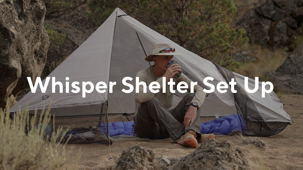 DCF Whisper Ultralight Shelter - Set Up