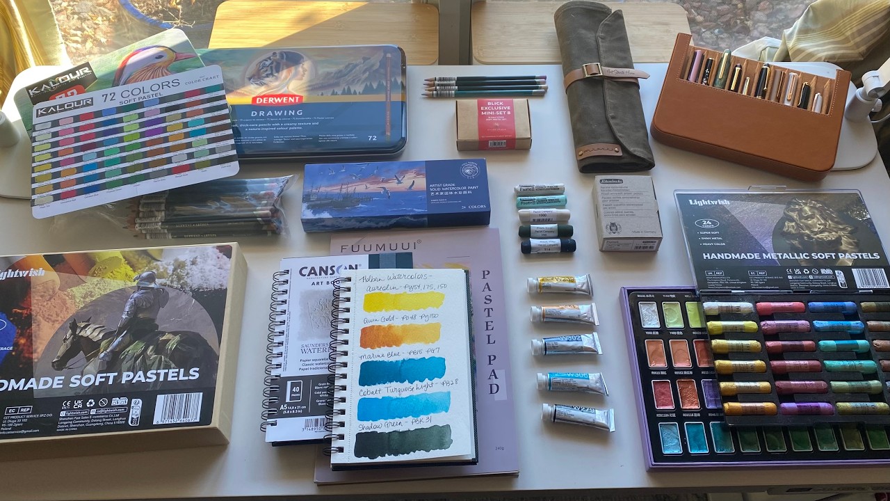 New Year Art Supply Haul!!  One last HUGE haul?!?  Trying out new supplies and first impressions!