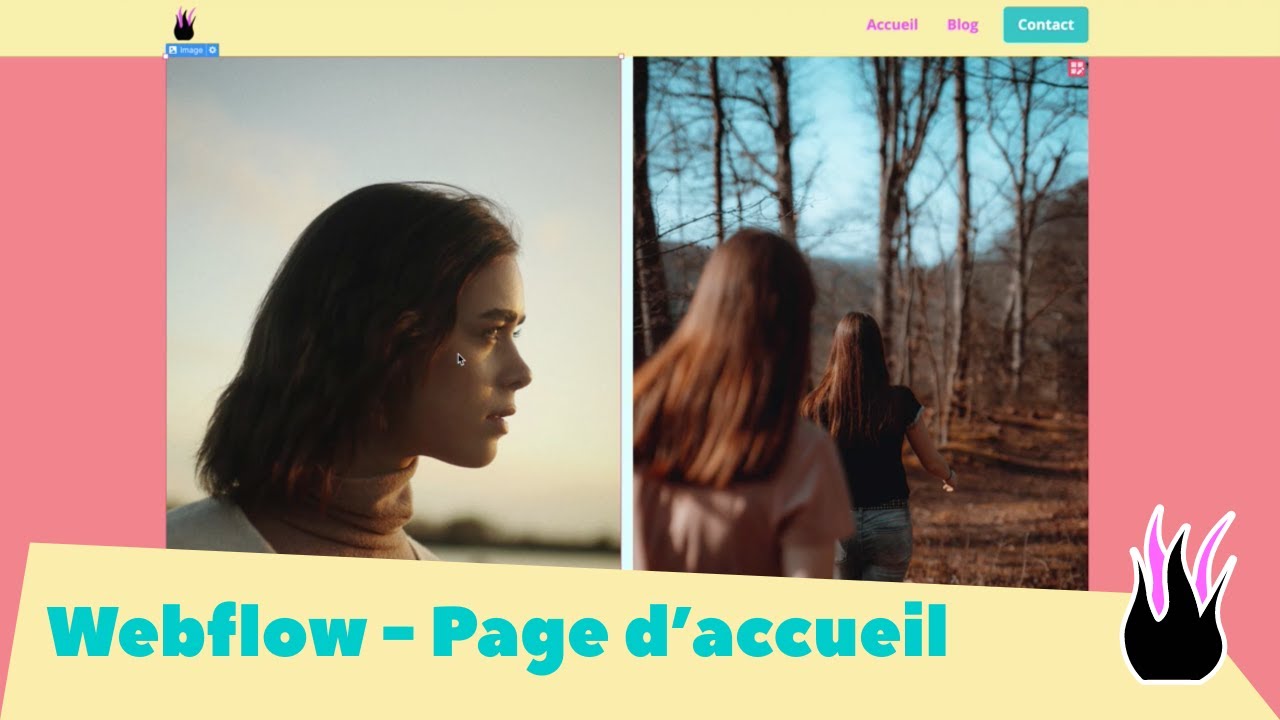 Webflow - Faisons une page d'accueil.