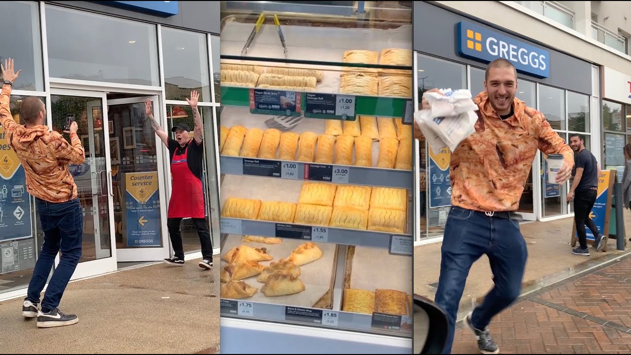When Dad finally goes to Greggs 🎉😍