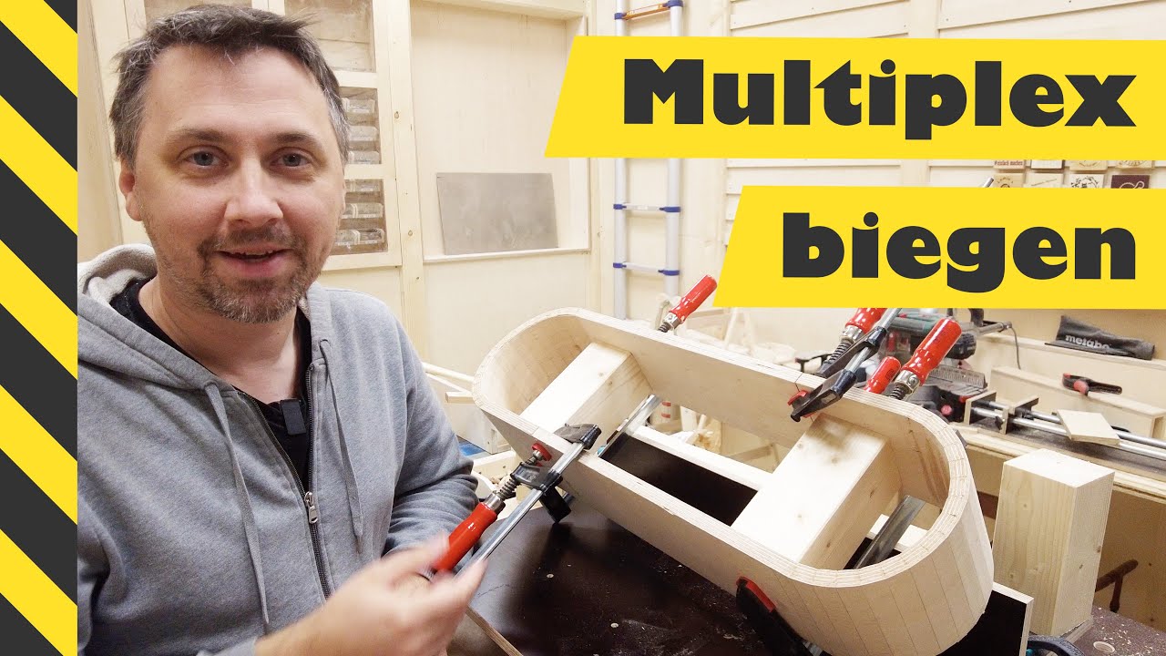 Multiplex biegen · Runde Ecken für Holz · Holz 180° Kurve 😎