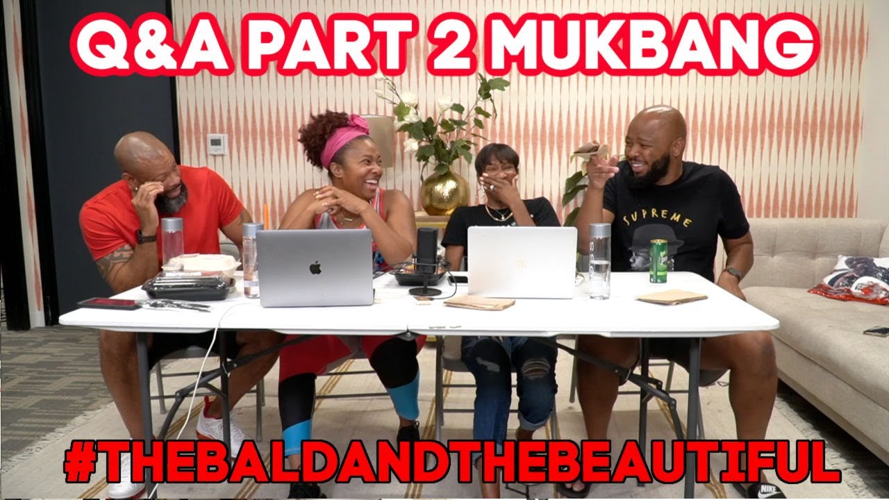 Q & A Part 2 Mukbang | #thebaldandthebeautiful | That Chick Angel TV