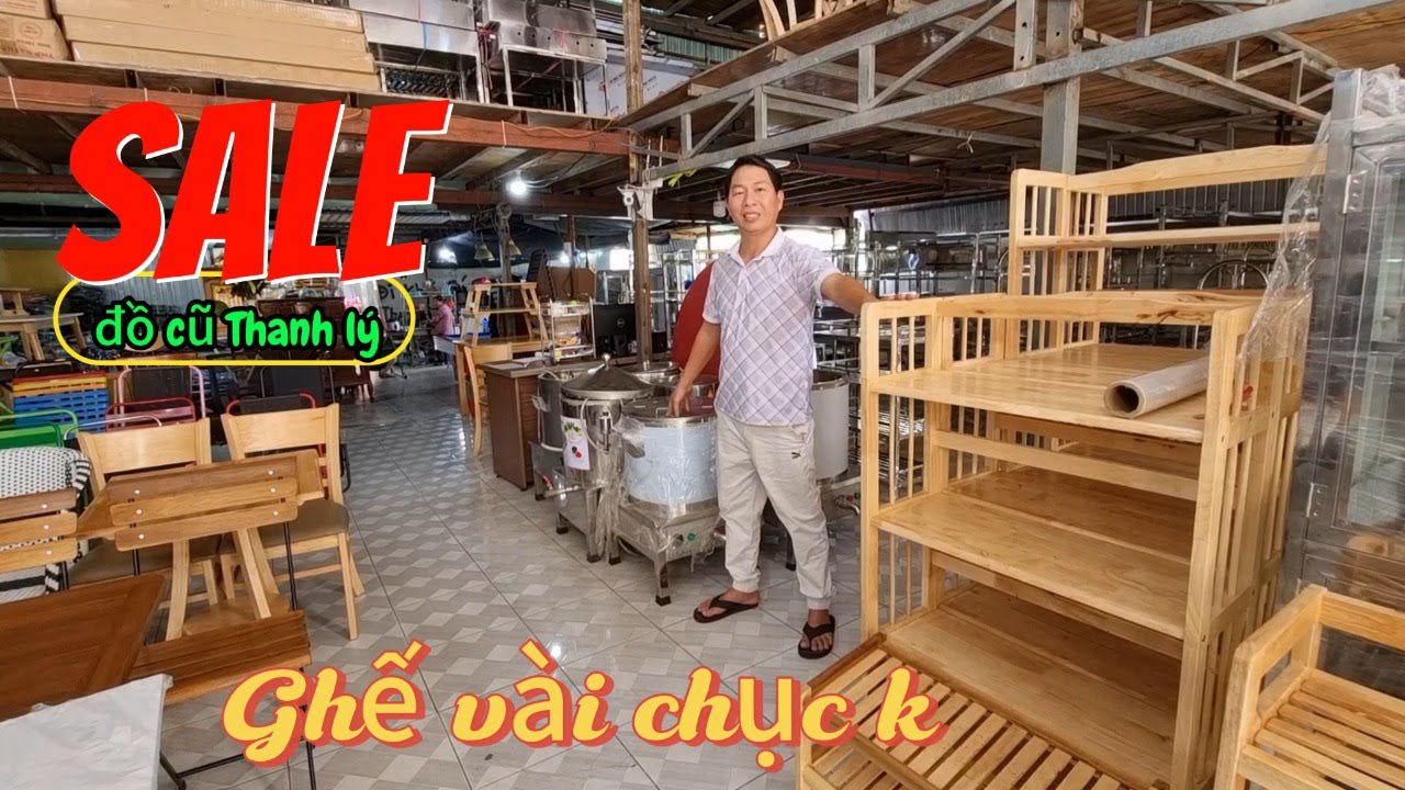 Chợ đồ cũ Thanh lý giá rẻ kệ tủ bàn ghế từ vài chục ngàn máy lạnh máy giặt tủ đông từ 3triệu