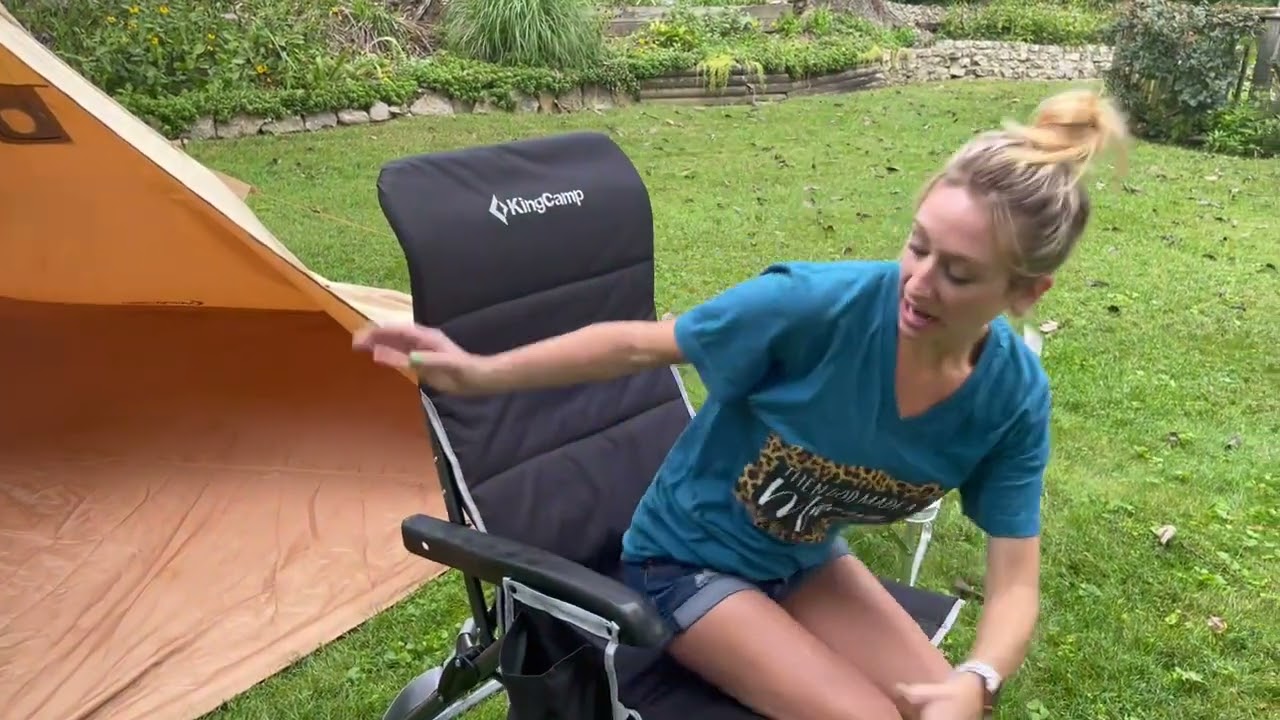 Review of KingCamp High Back Camping Chair with 3 Level Adjustable High Backrest Padded Folding