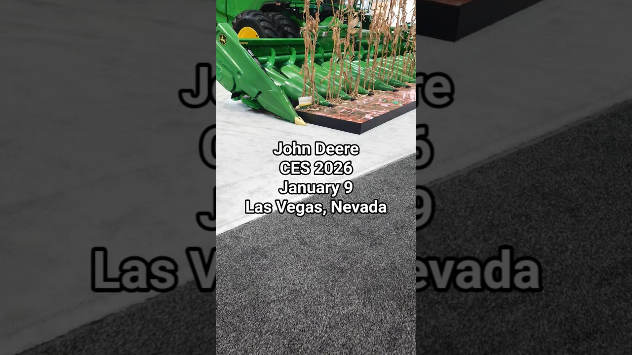 John Deere CES 2026 West Hall January 9 Las Vegas Convention center Nevada