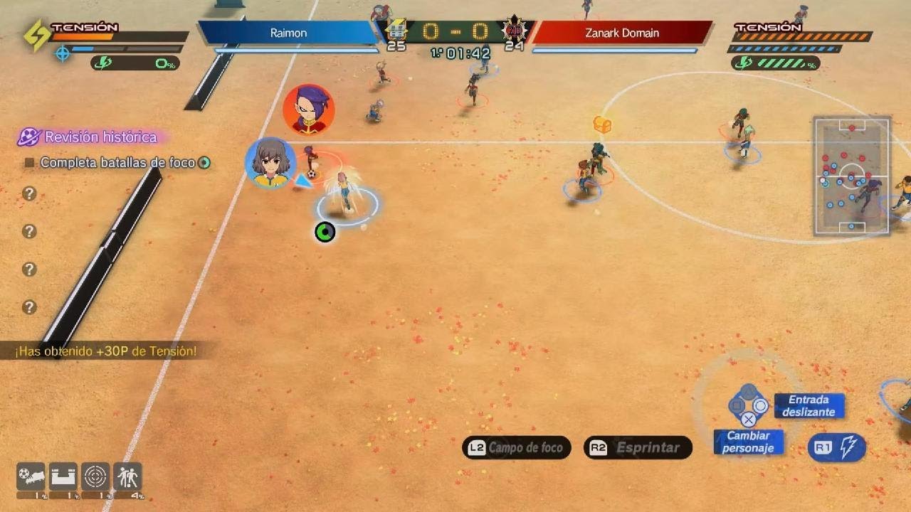 INAZUMA ELEVEN: Heroes' Victory Road. Modo Crónica. Partido VS El Zanark Domain.