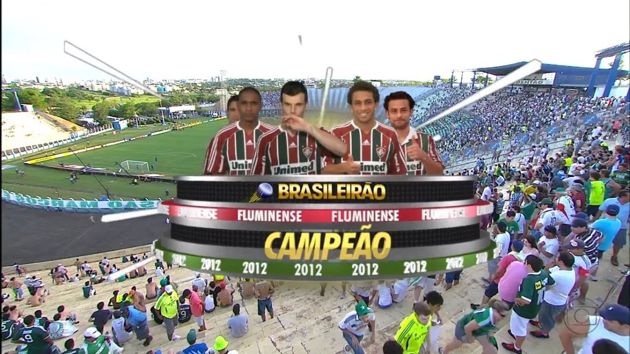 Palmeiras 2x3 Fluminense - Brasileirão 2012 - 1º Tempo - Fluminense Tetra Campeão - HD 1080i