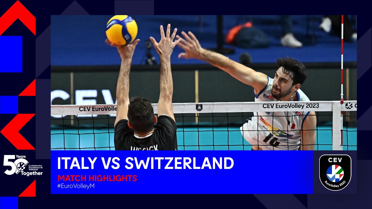 Italy vs. Switzerland | Match Highlights | CEV EuroVolley 2023 Men