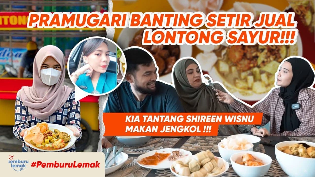 WISNU NGAMBEK DI CUEKIN KIA SHIREEN, MUKBANG LONTONG SAYUR PRAMUGARI