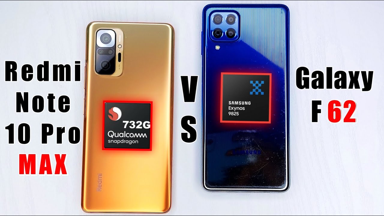 Redmi Note 10 Pro Max vs Samsung Galaxy F62 Speed Test | Note 10 pro max vs samsung f62 |