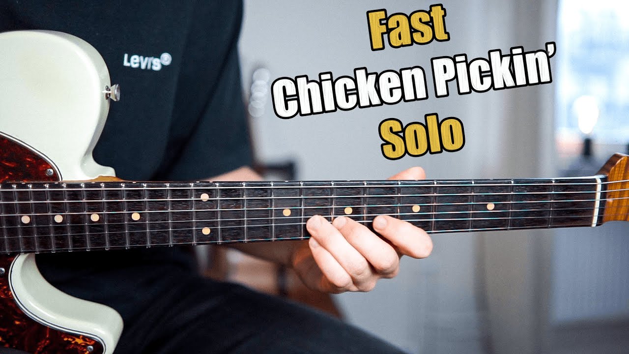 Fast Chicken Pickin' Guitar ⎮ Truck Drivin' Man ⎮TAB and Backing Track