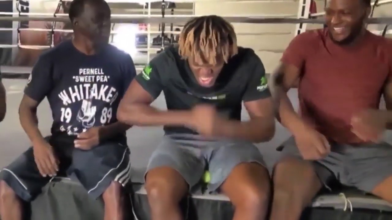 ALL FOOTAGE OF KSI TRAINING WITH MAYWEATHER (UNSEEN)😱