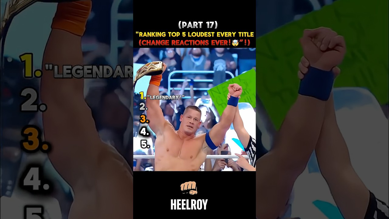 Top 5 Loudest WWE Title Change Crowd Reactions Ever! 🔥 | Part 17
