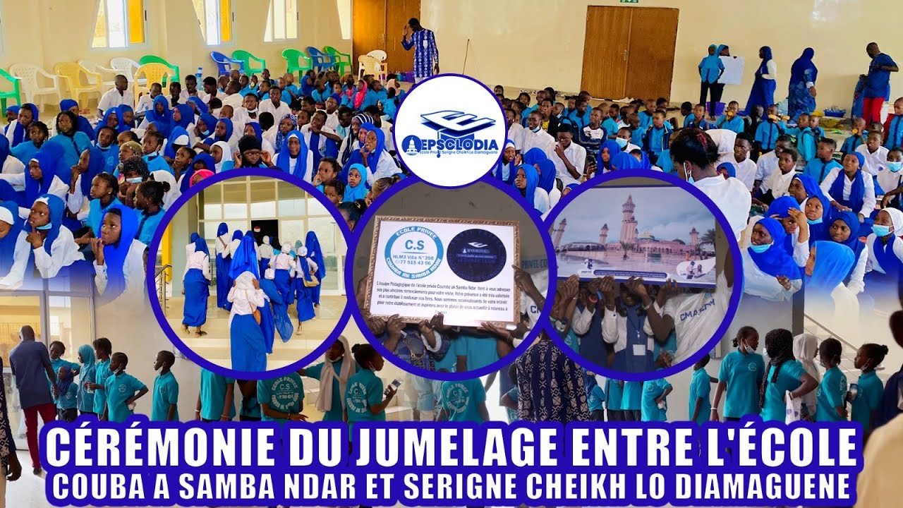 CÉRÉMONIE DU JUMELAGE ENTRE L'ÉCOLE COUMBA A SAMBA NDAR ET SERIGNE CHEIKH LO DIAMAGUENE