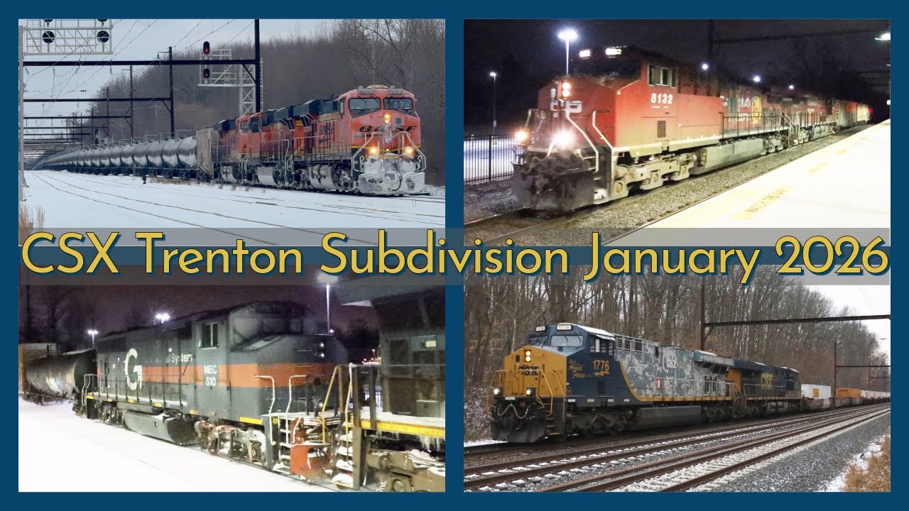 CSX Trenton Subdivision Best Catches Of January 2026