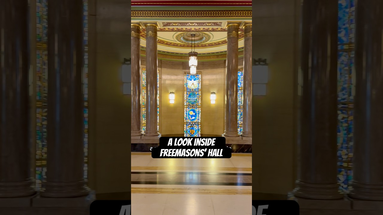 A look at the unique architecture of Freemasons&rsquo; Hall near Covent Garden!