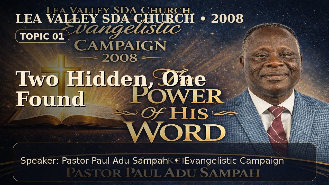 Day 1 | Two Hidden One Found | Pr Paul Adu Sampah