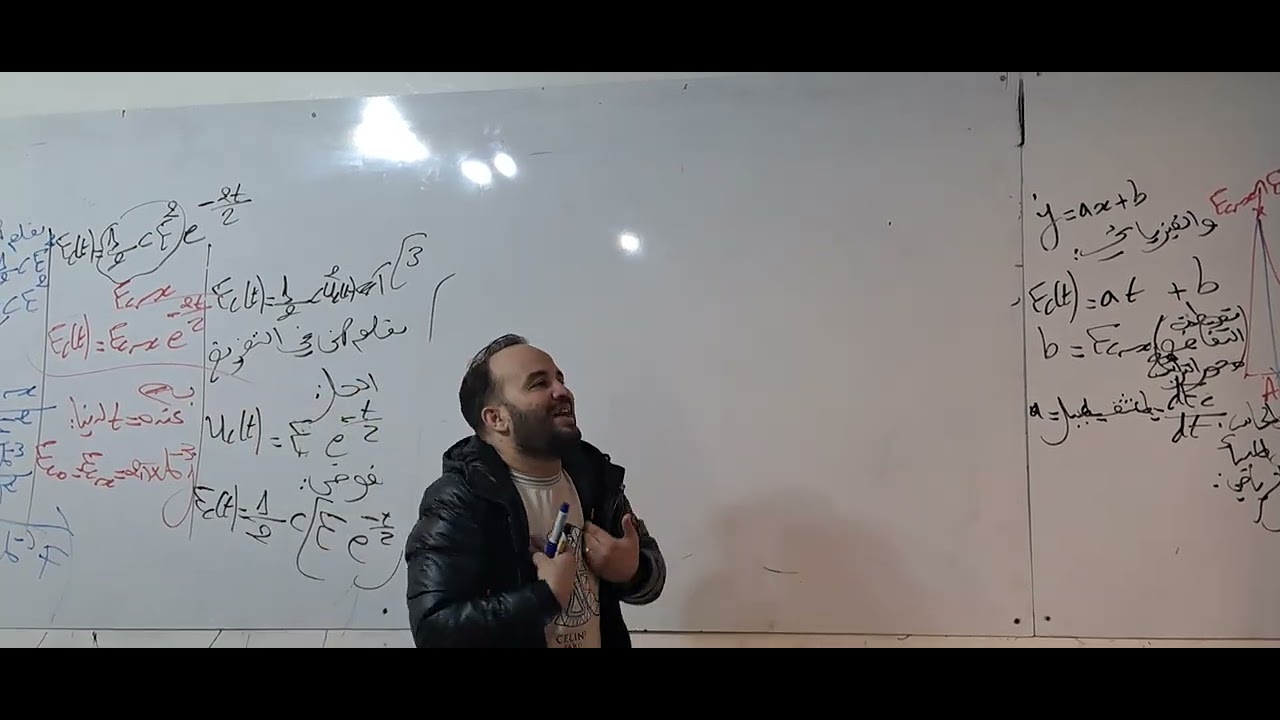 كيفية إثبات أن مماس منحني الطاقة عند t=0 يقطع محور الأزمنة عند t=z/2 فكرة بزاف شابة